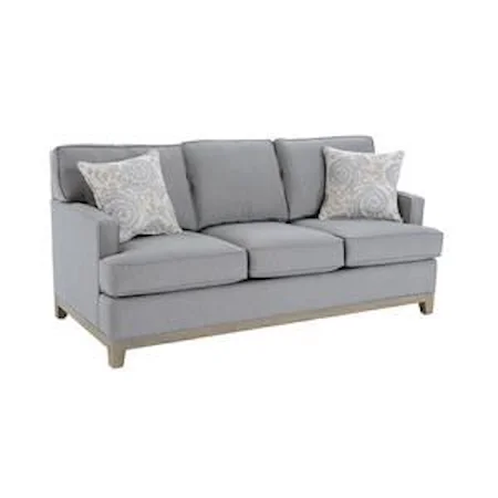 Queen Sleeper Sofa with Accent Pillows